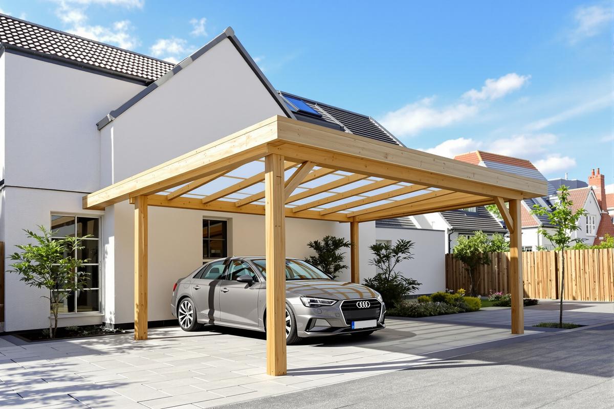 Carport bois adossé maison : guide complet pour bien choisir